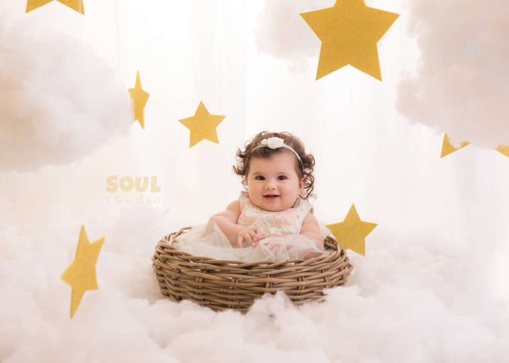 dreamy stars clouds sky dreams moon light white golden children baby sitter ramadan princess fairy