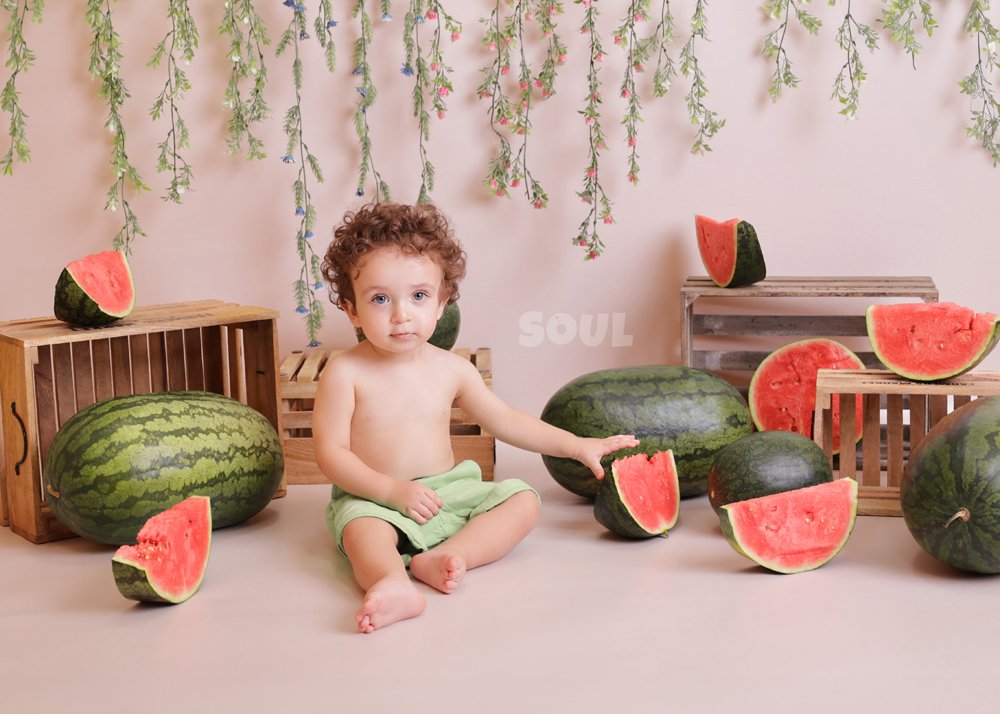 Baby photography in Amman — styled setup at Soul Studio