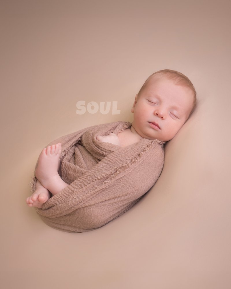 Sleeping newborn portrait at Soul Studio, Amman